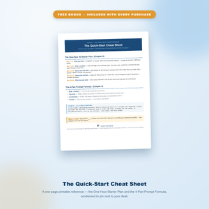 The AI Survival Guide for Small Business Owners — Guide + Workbook + Cheat Sheet Bundle